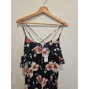 Nwt Kendal& Kylie Black floral dress sz Medium